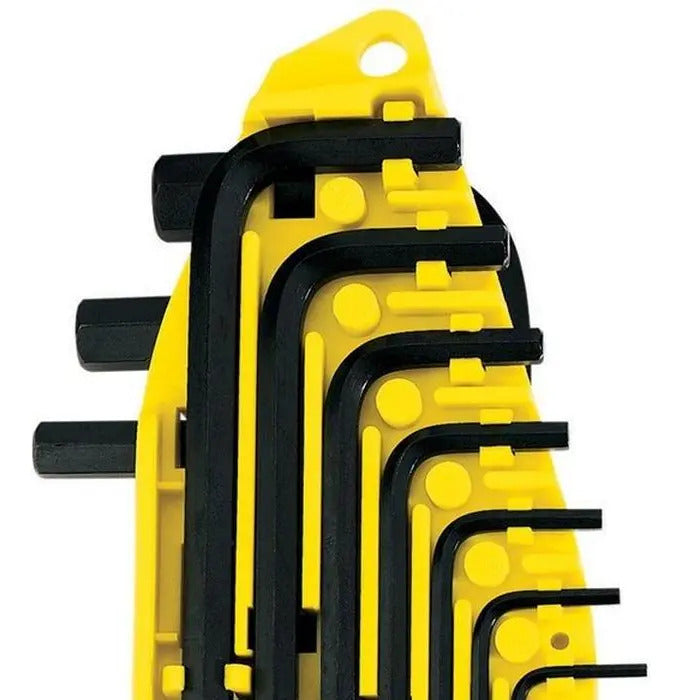 Llave Allen Stanley De 1/16 A 3/8 Con 10 Piezas