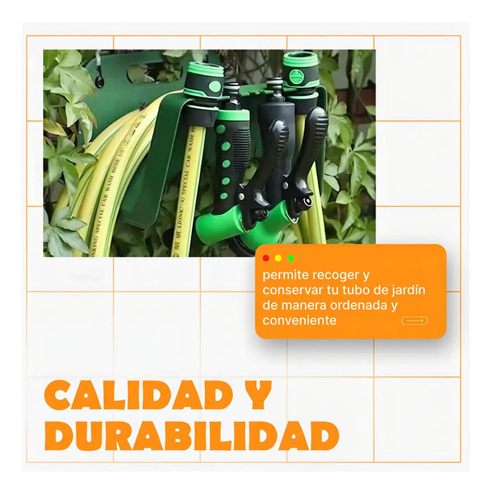 Soporte Para Manguera Plástico HL165 Verde