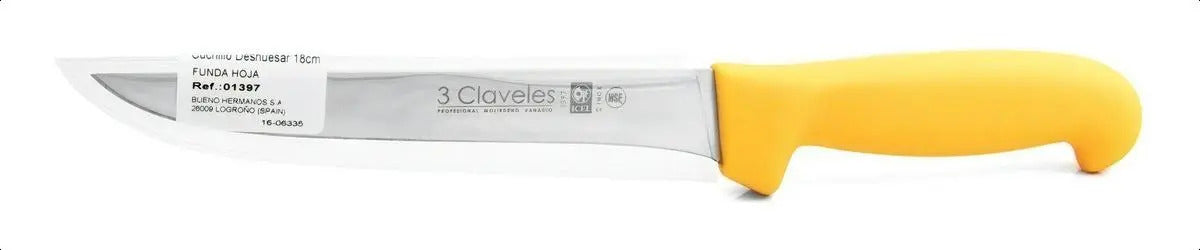 Cuchillo de Cocina Carnicero 3 Claveles 18 Cm