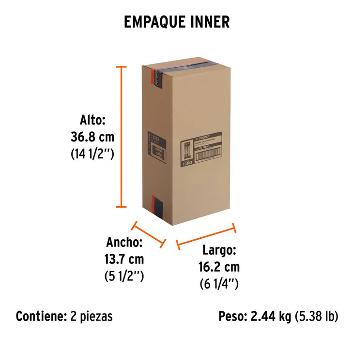 Sujetador con Matraca Criquet Truper 2250 Kg 5mt Color Naranja