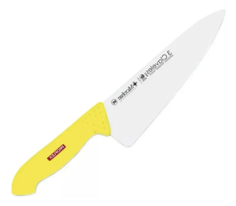 Cuchillo Tres Claveles Proflex Mgo.amarillo 20 Cms Cr