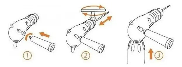 Mandril Angular Tactix 10mm Adaptador Para Taladro