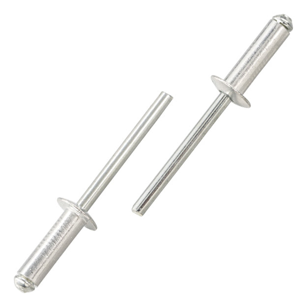 Remache T/pop Abierto Alum. 4.0x8mm 100un/set
