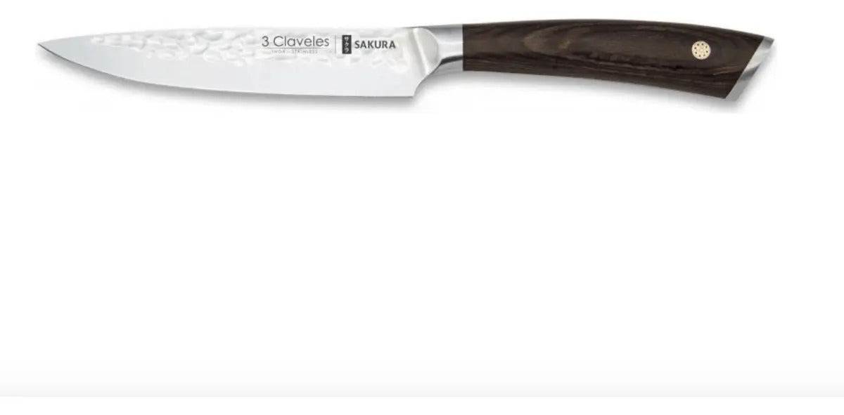 Cuchillo Cocina Sakura 12,5cm Marrón