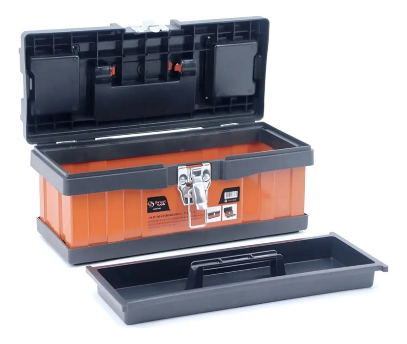 Caja Herr. 16" Acero/Plástico con Cierre Metálico Smart Tools