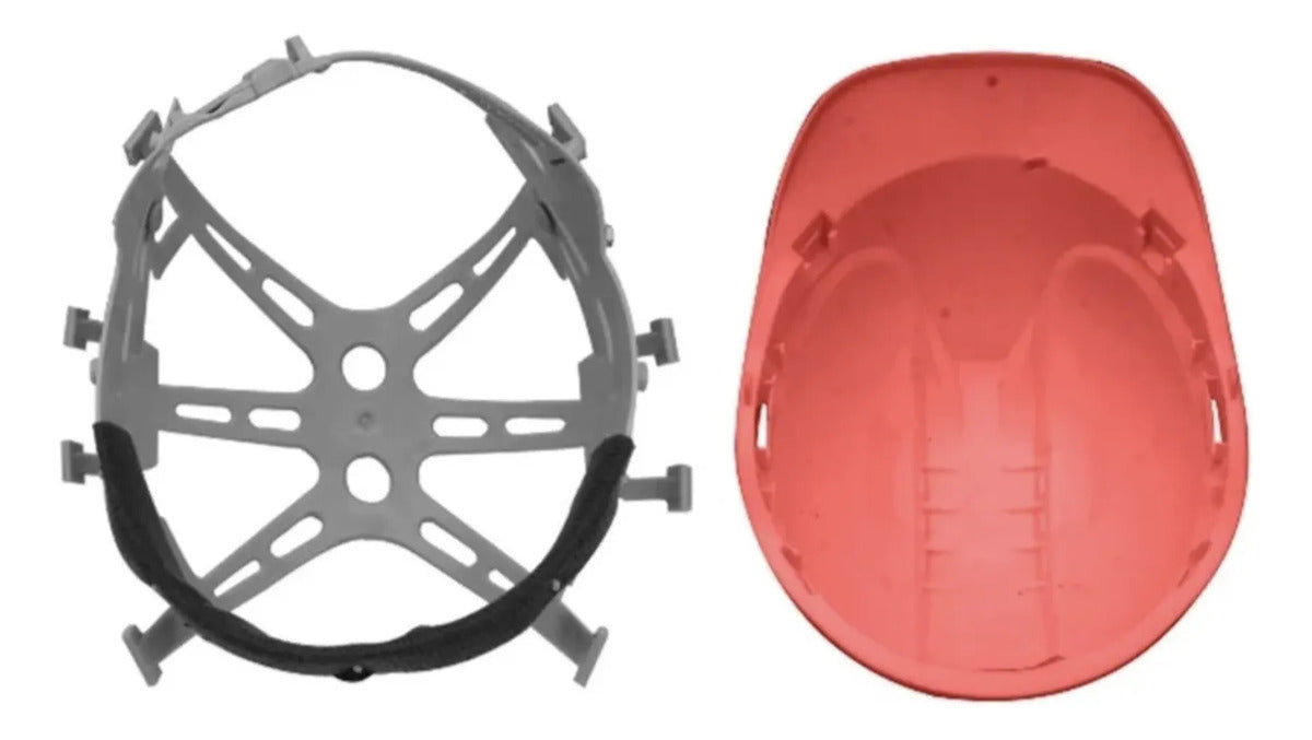 Casco de Seguridad Metalúrgicos Rojo Ingco HSH210