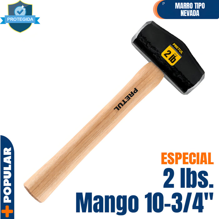 Marro Tipo Nevada 2 Lbs. Mango 10-3/4''