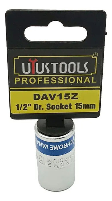 Dado 15mm-1/2" Azul C/colgador Uyustools