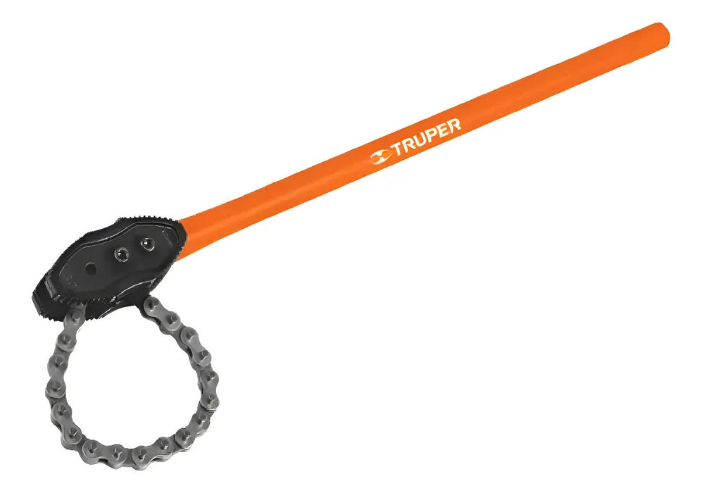 Llave de Cadena Tipo Caimán Uso Pesado Mango de 28''