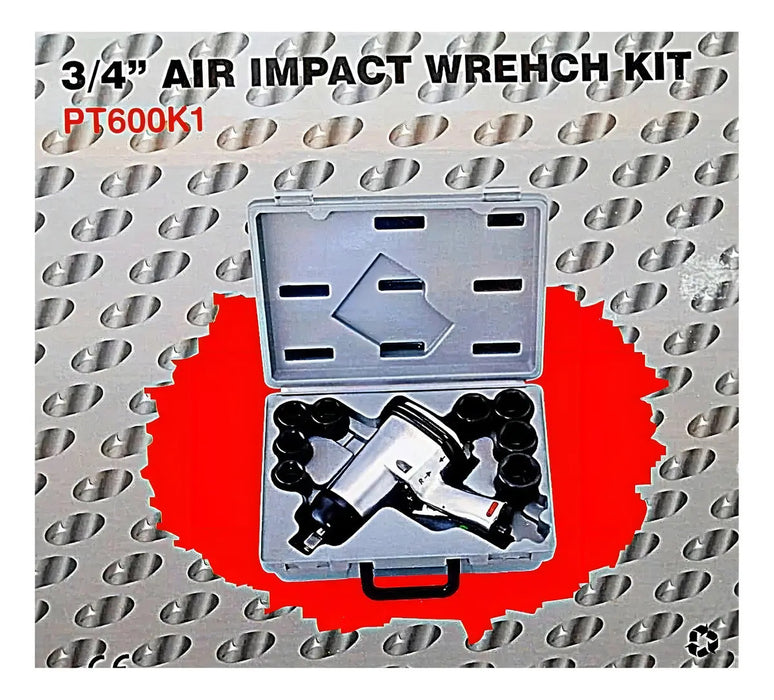 Llave Impacto 3/4 14 Pzs C/dados 26a38mm