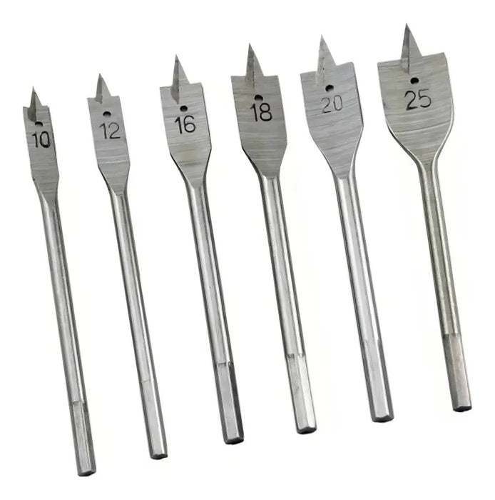 Broca Plana Para Madera Truper 6 Piezas