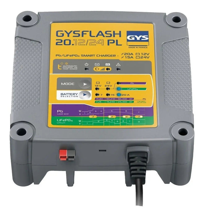 Cargador Baterias Gysflash 20.12/24 Pl