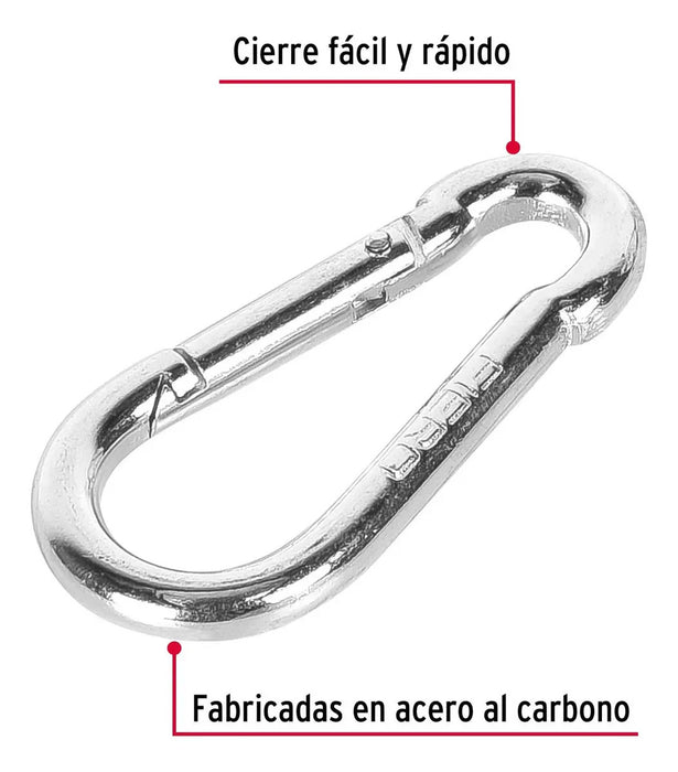 Bandola Mosquetón De Acero 1/4 Heavy Duty