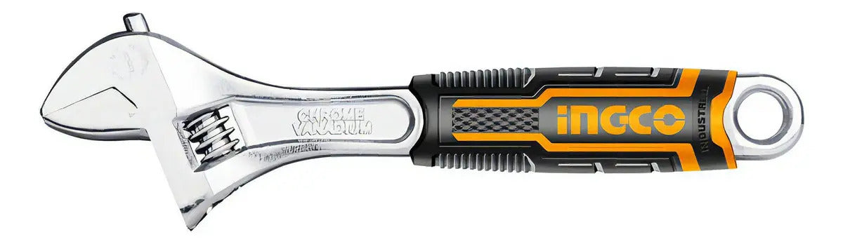 Llave Ajustable Perico 10" Softgrip Uso Industrial Ingco