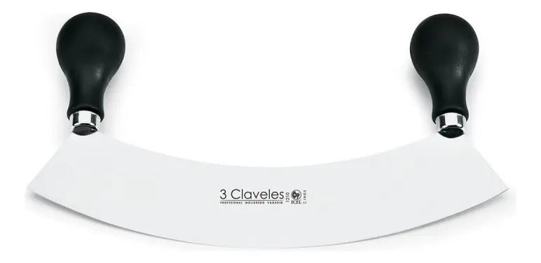 Cuchillo Media Luna 3 Claveles 27 Cm Color Negro