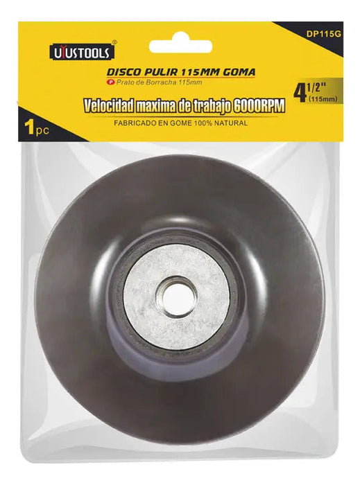 Disco Goma Pulir 4 1/2'' Vel Max 6.000 Rpm