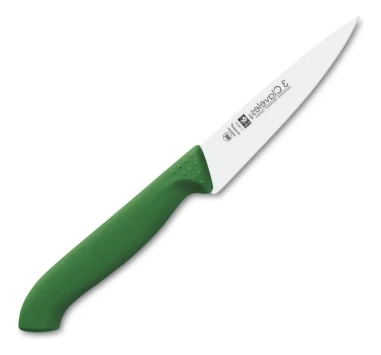 Cuchillo Tres Claveles #1322 Proflex Mgo.verde 10cm Verduras