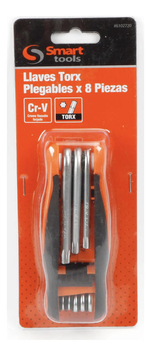Juego Llaves Torx Plegables 8 Pzs. T9-T40