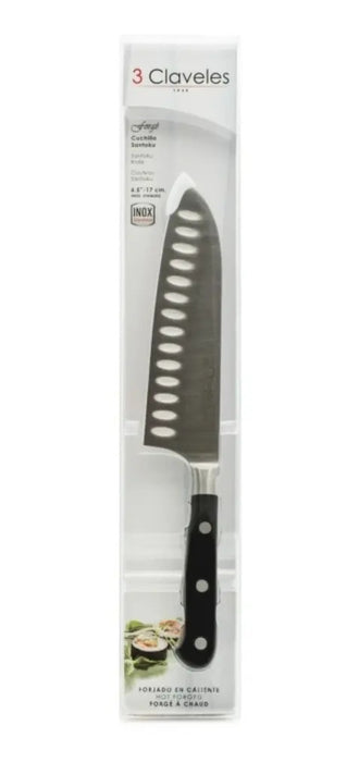 Cuchillo Santoku 3 Claveles Forge Acero Inoxidable 17 Cm