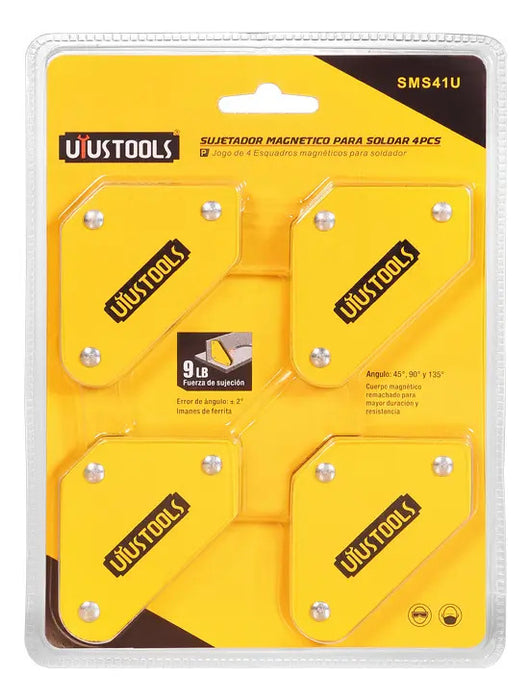 Set 4 Pcs Escuadras Magnéticas Soldar