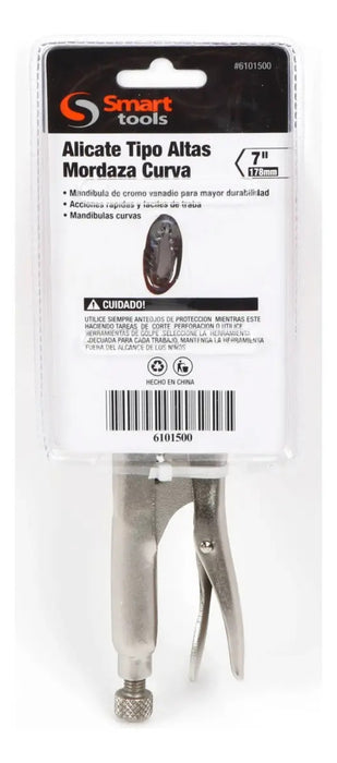 Pinza de Presión Caiman Boca Curva Con Cortante