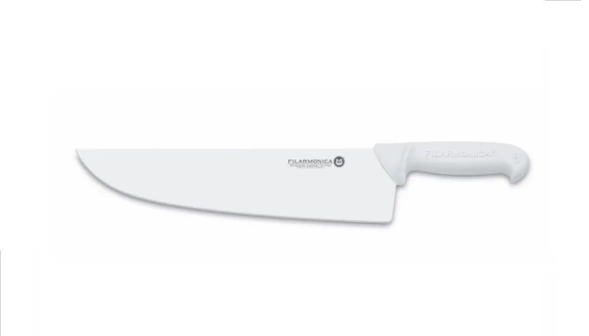 Cuchillo Carnicero 24cm Filarmonica 5502 Acero Inoxidable Color Blanco
