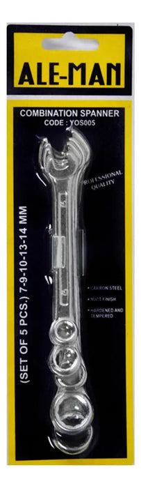 Set 5 Pcs Llave Combinada Chica (7-14mm)