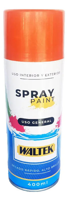 Pintura Spray 400ml/230g Normal Naranja Waltek