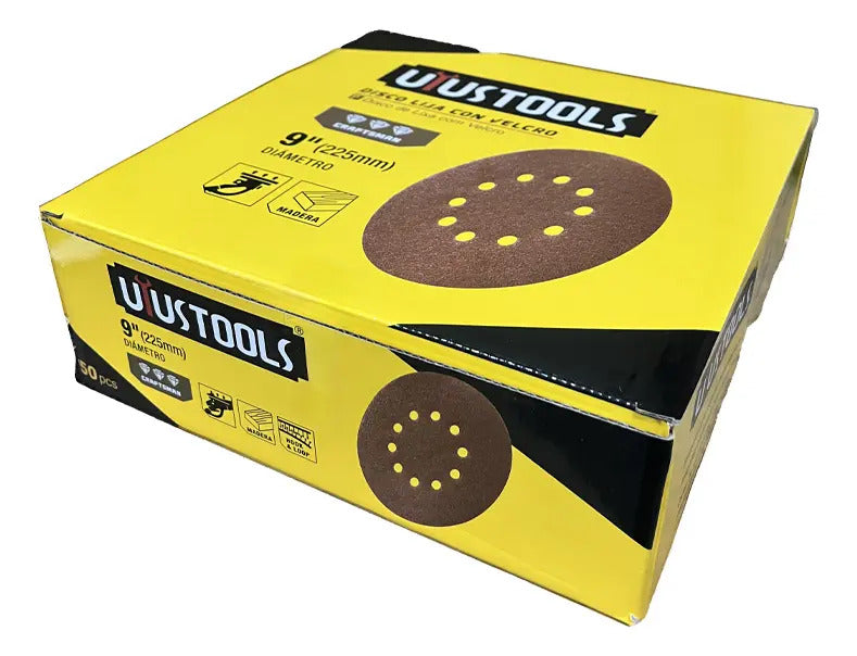 Disco Lija Con Velcro 50un/set 225mm #60