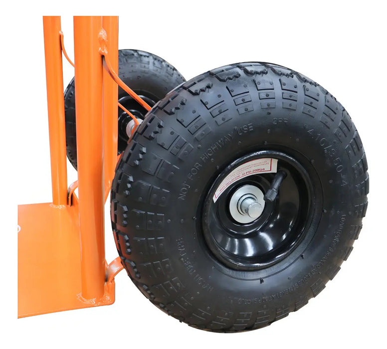 Carro Yegua Acero Capacidad De Carga 200 Kilos Naranja