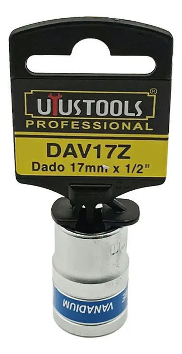 Dado 17mm-1/2" Azul C/colgador Uyustools