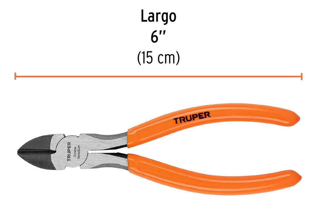 Alicate Corte Diagonal 6" Mango PVC Truper