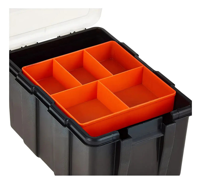Organizador Plástico Juego 4 Piezas Tactix Color Negro