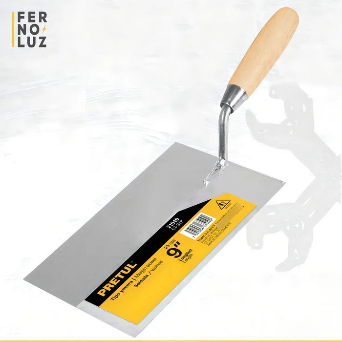 Cuchara Para Albañil Pretul Ct-9yp, 23 Cm, Acero Inoxidable