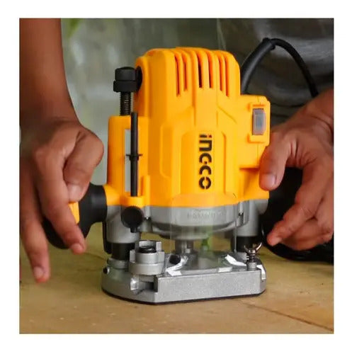 Ruteadora Fresadora 1/4'' 1200w Madera Industrial Ingco