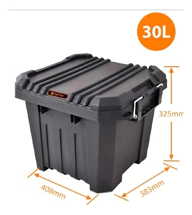Caja de Herramientas Baúl 41x38x33 cm Tactix 30 Litros Negro