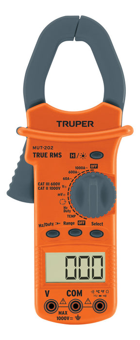 Pinza Amperimétrica Digital Teste Multímetro 1000 Amp Truper