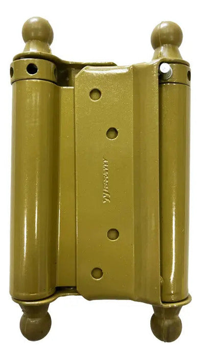 Bisagra Vaivén Doble Dorada 4''