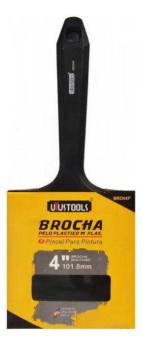 Brocha Pelo Sintético M/Plástico 4"
