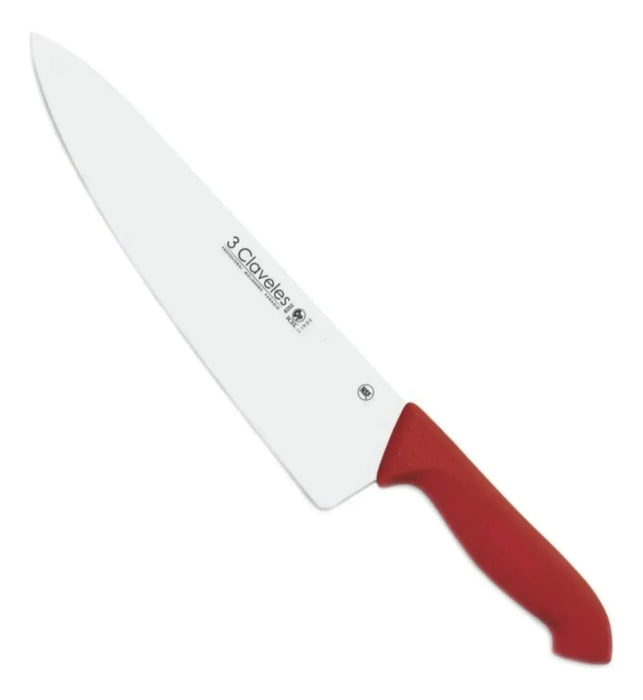 Cuchillo 3 Claveles Proflex Cocinero Rojo 20 Cm