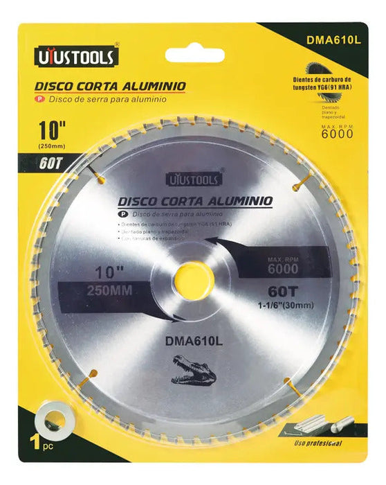 Disco Corte Aluminio 10" X 60T Uyustools