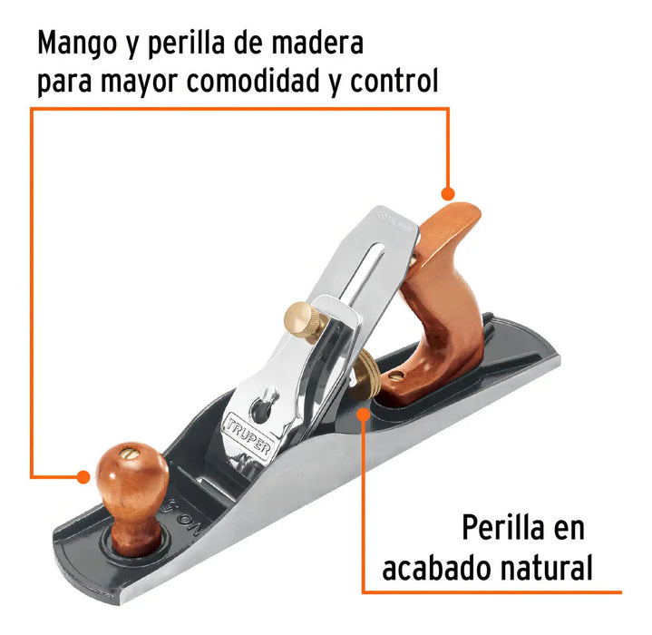 Cepillo Carpintero Estriado No. 5 Truper
