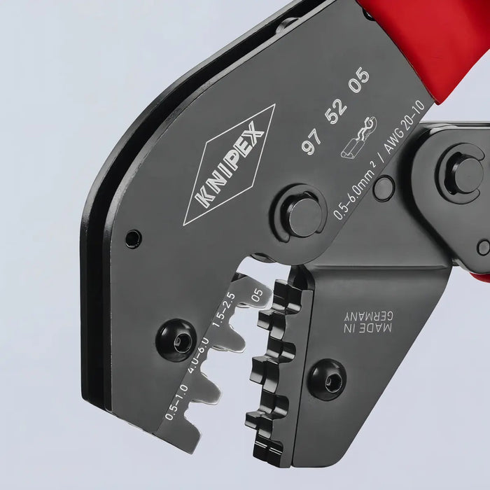 Alicate Terminales Desnudos Knipex 975205 Para Engarce Eléctrico 0.5-6mm