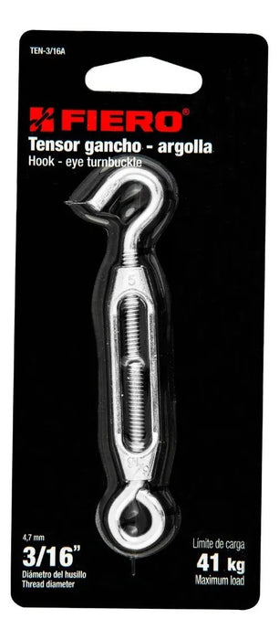 Tensor Zinc Para Cable 3/16' Gancho - Argolla