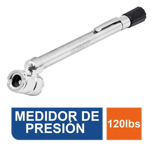 Medidor Presión Aire Neumáticos 10-120 Psi Truper