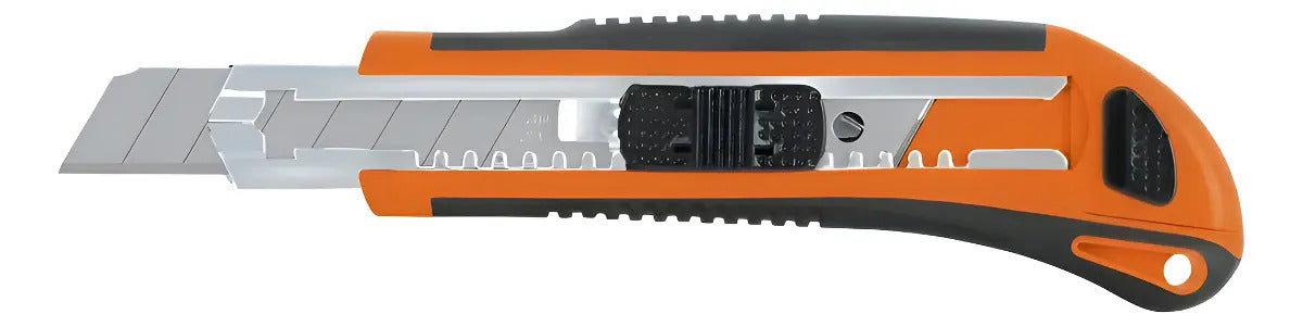 Cuchillo Cartonero Truper Trabajo Pesado con 6 Hojas Cut-6x Negro