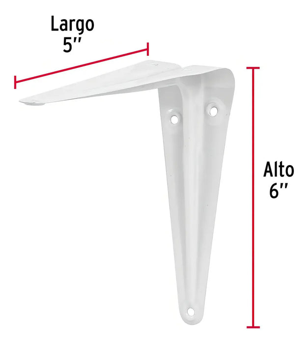 Mensula Blanca 5'' X 6''