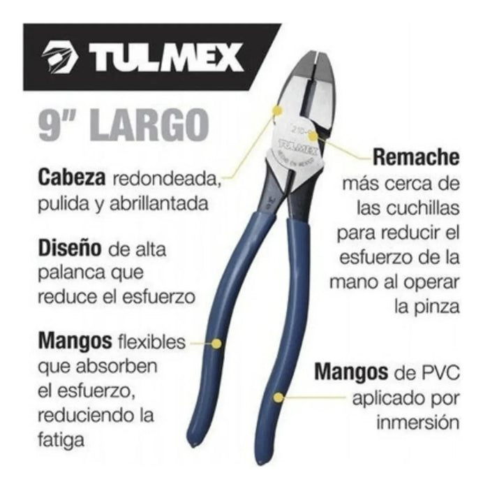 Alicate Universal Alta Palanca 9'' Klein Tulmex