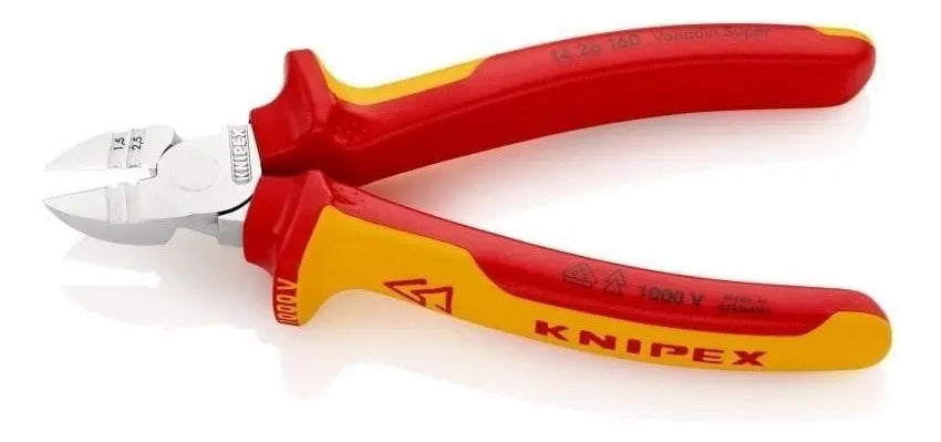 Alicate Pelacables Corte Diagonal 1000v Knipex Mango Antideslizante