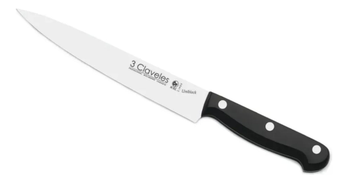 Cuchillo Tres Claveles #1596 Inox Forjado M/aleman Trinchar